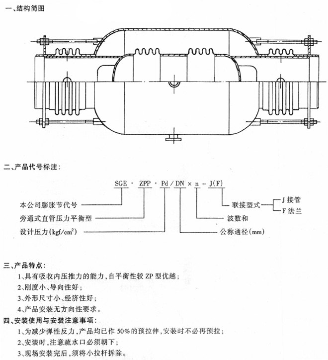 旁通直管压力平衡型HYPP